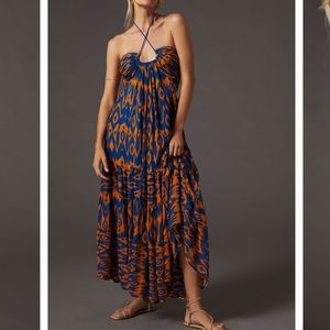 Verb by pallavi anthropologie cut-out midi dress